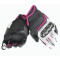 DAINESE CARBON D1 CORTO MUJER - Modelo BLACK WHITE FUCHSIA
