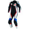 DAINESE VELOSTER 1 PC. PERF. SUIT - Model BIANCO/NERO/AZURRO