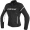 DAINESE AIR FRAME D1 TEX MULHER - Modelo BLACK/BLACK/WHITE