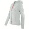 DAINESE PADDOCK MUJER FULL ZIP HOODIE - Modell GLETSCHER-GRAU/WEISS