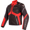 DAINESE SAURIS D-DRY - Modèle BLACK/TOUR-RED/LIGHT-GRAY
