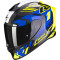 SCORPION EXO-R1 EVO CARBONO AIR SUPRA - Modell SCHWARZ/NEONGELB/BLAU