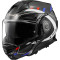 LS2 FF901 ADVANT X CARBONO FUTURE - Model BLANC/BLAU BRILLENT