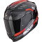 SCORPION EXO-520 EVO AIR TITAN - Modell SCHWARZ METALL/ROT