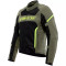 DAINESE AIR FRAME 3 TEX - Modelo ARMY GREEN/BLACK/FLUO-YELLOW