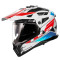 LS2 MX702 PIONEER II NAMIB - Modèle WHITE BLUE RED