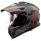 LS2 MX702 PIONEER II CRAZY - Modelo MATT BLACK/RED