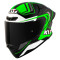 KYT TT-REVO OVERTECH - Modelo BLACK/GREEN
