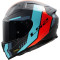 LS2 FF811 VECTOR II CARBONO GRID - Modell ROT CYAN
