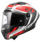 LS2 FF805 THUNDER CARBON GP AERO RAUTE - Model WHITE/ RED